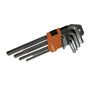 Jeu de clés hexagonales longues KENDO 9 pièces 1,5 ; 2 ; 2,5 ; 3 ; 4 ; 5 ; 6 ; 8 ; 10 mm - Product Image 2