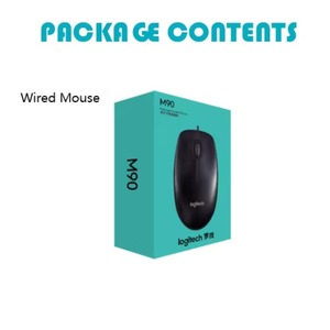 Logitech M90 wired mouse is suitable for laptops, desktop <b>computers</b>, <b>office</b> games, etc - Product Image 3