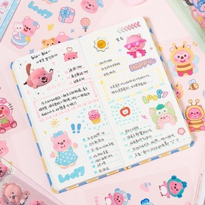 JHM Lot de 6 autocollants pour petit louveteau de maïs, bande dessinée créative pour enfants, <span class=keywords><strong>film</strong></span> découpé, matériel pour animaux de compagnie - Product Image 3