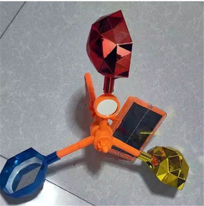 Répulsif solaire polyédrique pour oiseaux, 360° °   Répulsif d'Oiseaux Rotatif Réfléchissant, Dispositif Sonore Anti-Prédateurs pour Ferme, Jardin et Verger - Product Image 4