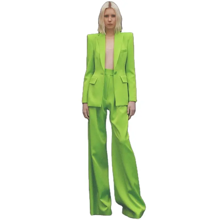 In Stock 2023 new star fashion one button suit + micro La pants suit set a due pezzi