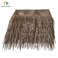 Chaume artificielle d'extérieur en plastique palmier synthétique toit de chaume gazebo paysage chaume maison de paille