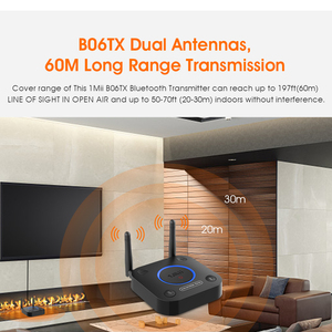 Émetteur audio stéréo domestique 1Mii sans fil AptX-LL/HD pour adaptateur <span class=keywords><strong>Bluetooth</strong></span> 5.2 pour TV <span class=keywords><strong>PS4</strong></span> et ordinateur - Product Image 6