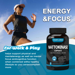 Ausreson <span class=keywords><strong>Nattokinase</strong></span> capsule 2000fu Natto estratto integratore naturale OEM 100mg <span class=keywords><strong>Nattokinase</strong></span> capsule - Product Image 3