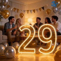 Lettres et chiffres géants personnalisés en métal RGB LED « Oh Baby » de 2, 3 et 4 pieds, très demandés, pour la décoration d'événements et de fêtes d'anniversaire
