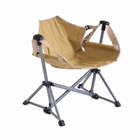 Chaise à bascule pliante moderne pour le camping, légère, avec siège large, inclinable à 160°, pour pique-nique en extérieur, en tissu Oxford 600D, avec structure en acier, rapide à monter