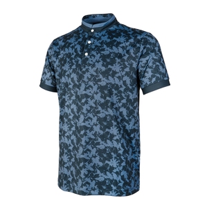 Polo à manches courtes pour homme, imprimé floral, respirant, en polyester tricoté, style décontracté, 180-240 g/m² ou sur mesure - Product Image 1