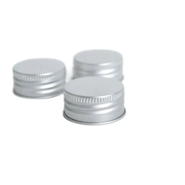 2914 29mm Customizável mini rodada food grade torção fora rosca tampa de alumínio para garrafas cosméticas