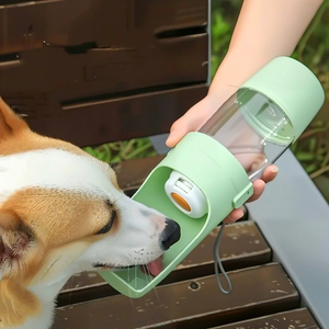 Bottiglia Portatile per Alimentazione Animali <span class=keywords><strong>2</strong></span> in 1, Contenitore per Cibo e Acqua per Cani e Gatti in Viaggio - Product Image 5