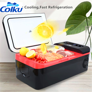 Mini Table Top <strong>Fridge</strong> Refrigerator 12V Black and Red Car Smart Portable <strong>Small</strong> <strong>Fridge</strong> With DC Powerfor <strong>Camping</strong> - Product Image 3
