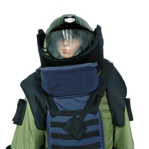 Traje de bomba de seguridad y protección avanzada con sistema de refrigeración que incluye disfraz y casco con sistema de comunicación - Product Image 3