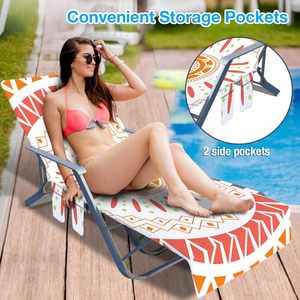 Custom Foldable Beach Outdoor <strong>Recliner</strong> Sun Lounger Microfiber Terry Quick Dry Pool Patio Lounge <strong>Chairs</strong> <strong>Cover</strong> - Product Image 3
