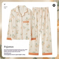 Ensemble de pyjamas de maternité élégants et décontractés en coton 100% Lijia OEM/ODM, ouverture d'allaitement invisible, pour toutes les saisons, grandes tailles pour femmes