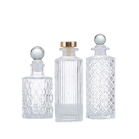 50 ML 100 ML 150 ML couleur claire parfum de maison huile d'aromathérapie Unique luxe vide verre roseau diffuseur bouteille