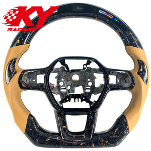 พวงมาลัยคาร์บอนไฟเบอร์แบบฟอร์จ สไตล์สปอร์ต สำหรับ Honda Civic รุ่นที่ 11 SI HRV CRV  แบบกำหนดเองสำหรับ Acura Integra Type R FL5 - Product Image 1