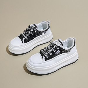 Chaussures compensées tendance pour femme, respirantes en maille, polyvalentes, style streetwear, collection été 2024 - Product Image 4