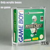 Boîte acrylique transparente personnalisée TCG pour Game Boy : Étui de présentation en acrylique pour Game Boy avec protection UV, stockage GBA, protection UV à 99 %, uniquement en acrylique