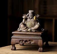 Statue du Dieu de la Richesse Chinois, Figurine Porte-Bonheur Feng Shui, Décoration pour la Maison et le Bureau, Cadeau d'Affaires
