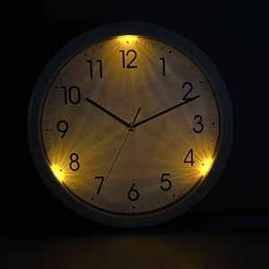 Photosensitive Sensor <b>Led</b> Night Light Plastic Wall <b>Clock</b> Glow in the Dark Bedroom Living Room China Products <b>Clock</b> Manufacturers - Product Image 1