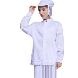 Phổ biến unisex Nhật Bản an toàn thực phẩm hội thảo sạch trắng không gây ô nhiễm thực phẩm nhà máy làm việc quần áo đồng phục - Product Image 1