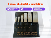 6 Pièces de Blocs de Calibrage Parallèles Ajustables 3/8"-2-1/4" – Ensemble de Parallèles Ajustables en Acier – Outil de Mesure