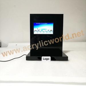 Présentoir de téléphone portable, en acrylique, transparent, pour caméra, produits cosmétiques, avec écran lcd, 1 pièce - Product Image 3