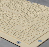 4x8 plastique hdpe piste route tapis de sol temporaire utrl matériau durable hdpe tapis de protection du sol