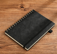 Cuaderno Espiral A5 de Cuero PU Suave con Banda Elástica, 100 Páginas, Diario con Páginas Rayadas, para Oficina, Escuela, Escritura, Regalo, Bloc de Notas