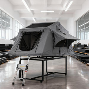 Grande tente de toit <span class=keywords><strong>en</strong></span> aluminium télescopique <span class=keywords><strong>en</strong></span> forme de maison pour voiture 4 personnes - Product Image 6