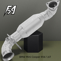 Downpipe Knalpot High Flow untuk BMW X1/mini R56 1.5T 1.6T R56 F48/F49 2016-2022 dengan Katalis