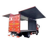Vehículo Tipo Van para el Transporte de Mercancías Peligrosas, Cilindros de Gas y Cilindros de Acero, Vehículo para el Transporte de Sólidos/Líquidos Inflamables con Ala Volante