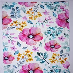 100% Cotton Poplin Printed Fabric New Design Flowers Printed 100 Cotton Poplin Fabric Custom Digital Print Cotton Poplin Fabric For Shirt Dress 120/140GSM