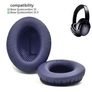Defean-almohadillas para las orejas de cuero suave de proteína y espuma viscoelástica, color azul, para <span class=keywords><strong>Bose</strong></span> Comfort 35 (QC35) y (QC35 II) - Product Image 2