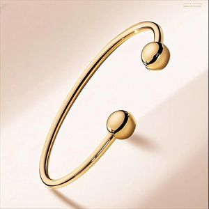Nouveau Bracelet en Acier Inoxydable <span class=keywords><strong>INSC</strong></span> avec Perles, Anneau Lisse à Double Tête, Tendance FANKE pour Femme, Idéal Soirées 2026 - Product Image 3