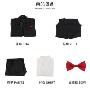 ชุดคอสเพลย์จอห์น เครเมอร์ จากเรื่อง <span class=keywords><strong>Saw</strong></span> ชุดสูทสีดำสำหรับผู้ชาย พร้อมโบว์ไทสีแดงและหน้ากาก สำหรับงานปาร์ตี้ฮาโลวีน เกมส์ และการเล่นบทบาทสมมติในอนิเมะ - Product Image 4
