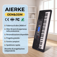 Clavier de piano électronique professionnel portable à 61 touches avec instrument de musique à haut-parleur intégré