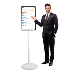 VETO <span class=keywords><strong>TV</strong></span> portable intelligente de <span class=keywords><strong>24</strong></span> <span class=keywords><strong>pouces</strong></span> à lunette ultra étroite sans fil pour l'intérieur Android 12 <span class=keywords><strong>TV</strong></span> à roulettes avec caméra intégrée - Product Image 1