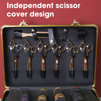 Lanumi GJX-02 Grande cape de coiffure professionnelle pour salon, kit de coupe et de toilettage, nylon noir, grande capacité