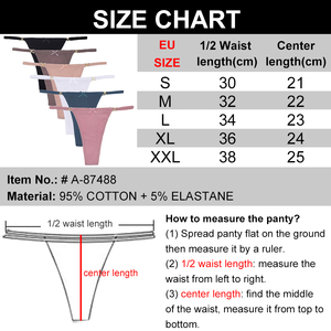 Women Underwear EU Sizes S M L XL XXL Sexy <strong>G</strong>-<strong>String</strong> Ladies Panties Female Underpants Soft Cotton <strong>G</strong> <strong>Strings</strong> - Product Image 2