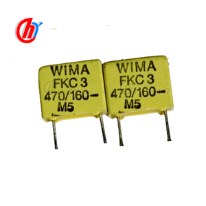 WIMA 470PF 160V FKC3 ตัวเก็บประจุแบบฟิล์มบาง ขาแบบ 3 พิน ระยะห่างขา 7.5 มม. ตัวเก็บประจุเสริม 470PF 160V - Product Image 1