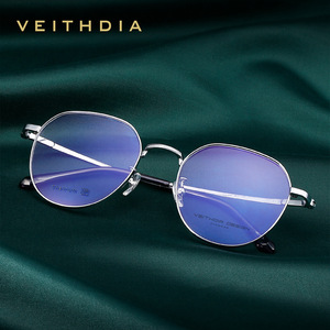Veithdia Full Rim Titanium Eyeglasses <b>Frame</b> Geometric Minimalist Design Unisex Blue Light Protection Anti Uv - Product Image 1