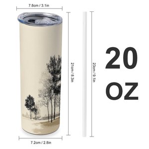 Stainless Steel Tumbler 20oz <b>Insulated</b> Travel <b>Cup</b> Custom Design Lightweight - Product Image 2