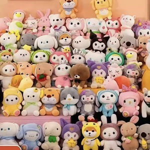 Vente en gros d'usine, animaux en peluche de dessin animé, poupées de 4 pouces, 7 pouces, 8 pouces, 10 pouces, 12 pouces, 15 pouces, mini peluche pour machine à griffes - Product Image 3