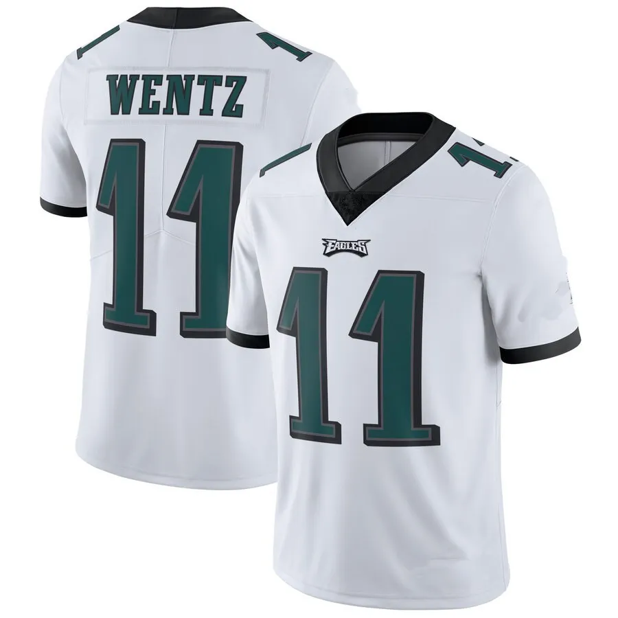 Wholesale Custom Sublimated High Quality 11#WENTZ 91# COX 86#ERTZ 27#JENKINS American Football Jerseys