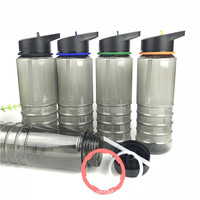 Bouteille d'eau en plastique tendance avec poignée, vente en gros de Chine, idéale pour l'extérieur