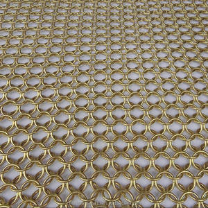 Cortina de Agua de Malla de Anillos Entrelazados Estética para Fachada, Cascada de Acero Inoxidable para Interiores - Product Image 4