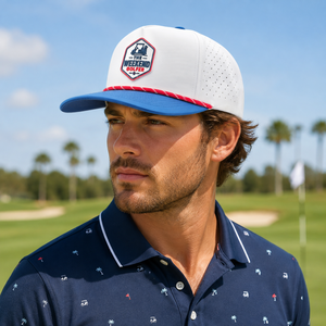 Custom Logo Silicone Badge 5 Panel Golf <b>Hat</b> High Quality Low MOQ Custom Adjustable Strap Quick Dry Ventilated Men - Product Image 5