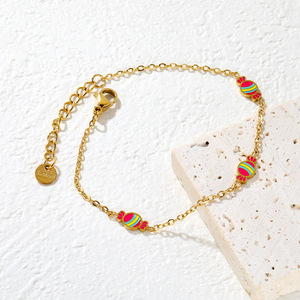 Fashion <b>Beaded</b> <b>Bracelets</b> Women Natural Stone Colorful Flower Design Zinc Alloy Gift Jewelry Geometric Pattern BR28700MGBR27260MG - Product Image 4