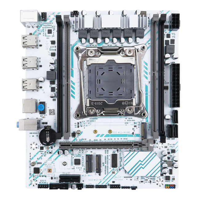 X99 Motherboard LGA 2011-3 Xeon E5 2680 V4 CPU Processor 32G DDR4 REG ECC RAM M.2 NAME Desktop Computer Kit New Intel