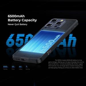 Smartphone robuste WP52 5G, ultra-fin, Android 14, 6,6 pouces HD+, 48MP, NFC, 6500mAh, 16Go+256Go, résistant aux chocs, étanche, lecteur d'empreintes digitales, GSM, IP68 - Product Image 5